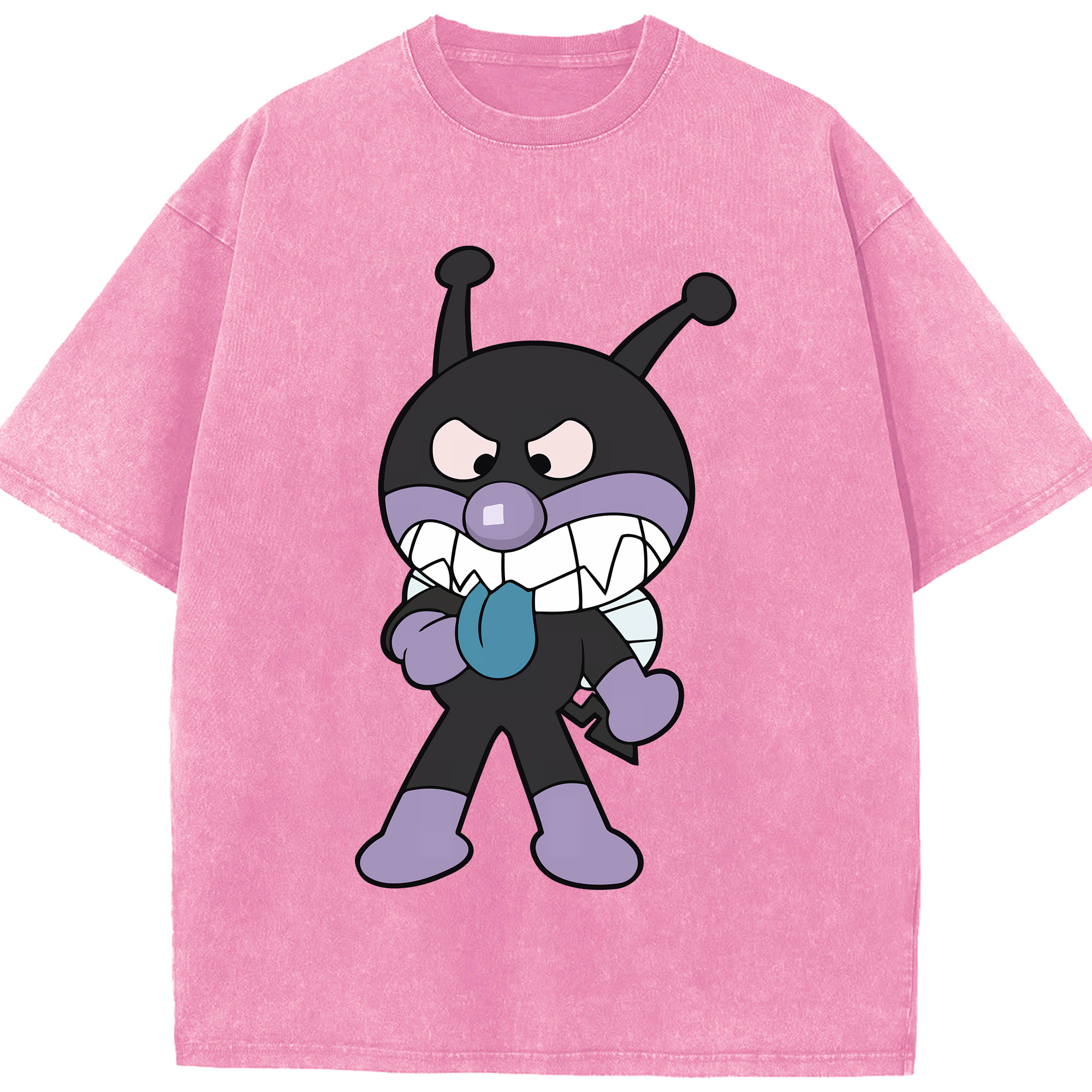 （画像用） アンパンマン Anpanman 綿100% ヴィンテージ風 半袖Tシャツ（フロントプリント）